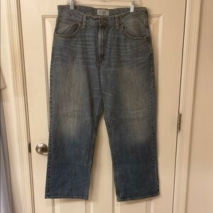 American Eagle Blue Relaxed Fit Jeans 34W 30W